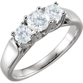 1 CTW Diamond 3 Stone Anniversary Ring - W64925