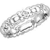1/6 CTW Diamond Sculptural-Inspired Eternity Band - W121942