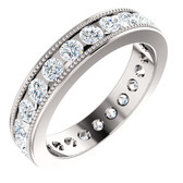 1 3/8 CTW Diamond Milgrain Eternity Band  - W122757