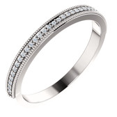 .08 CTW Diamond Milgrain Anniversary Band - W122905