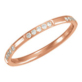 14kt Rose 1/6 CTW Diamond Eternity Band  - W651021