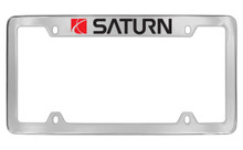 Saturn Block Letters License Plate Frame 