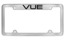 Saturn Vue Chrome Plated Metal Top Engraved License Plate Frame Holder