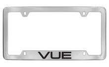 Saturn Vue Chrome Plated Metal Bottom Engraved License Plate Frame Holder