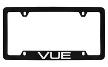 Saturn Vue Black Coated Metal Bottom Engraved License Plate Frame Holder