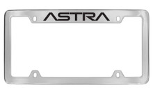 Saturn Astra Chrome Plated Metal Top Engraved License Plate Frame Holder
