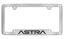 Saturn Astra Chrome Plated Metal Bottom Engraved License Plate Frame Holder