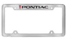 Pontiac 4 Hole Block Letters License Plate Frame