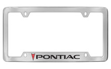Pontiac 4 Hole Block Letters License Plate Frame (POA1-UF)