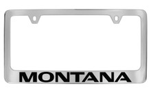 Pontiac Montana Block Letters License Plate Frame