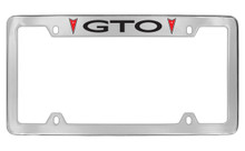 Pontiac Gto With 2 Red Logos Top Engraved Chrome Plated Brass Black Imprint