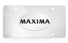 Nissan Maxima Chrome Plated Solid Brass Emblem Attached To A Stainless Steel Plate