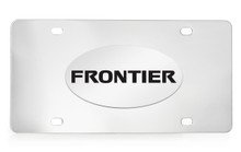 Nissan Frontier Chrome Plated Solid Brass Emblem Attached To A Stainless Steel Plate
