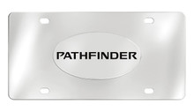 Nissan Pathfinder Chrome Plated Solid Brass Emblem Attached To A Stainless Steel Plate