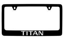 Nissan Titan Black Coated Metal License Plate Frame Holder