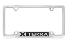 Nissan Xterra Chrome Plated Metal Bottom Engraved License Plate Frame Holder