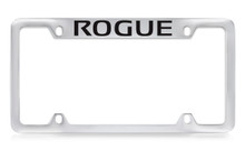 Nissan Rogue Chrome Plated Solid Brass Top Engraved License Plate Frame Holder