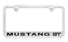 Ford Mustang GT Chrome Plated Solid Brass License Plate Frame