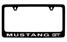 Ford Mustang GT Black Coated Zinc Frame With Silver Imprint