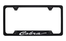 Ford Cobra Bottom Engraved Black Coated Zinc Frame