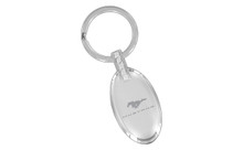 Mustang Oval Shape Keychain Embellished With Dazzling Crystals