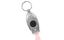 Mustang Lighted Metal Laser Style With Red Light Keychain