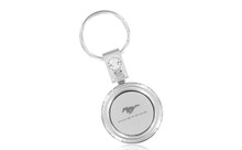 Mustang Swivel Round Shape Keychain Embellished With Dazzling Crystals