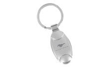Mustang Oval Keychain Whole Piece In Nickel Plating With Black Gift Box