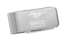 Mustang 50th Anniversary-50 Years With Pony-Chrome Money Clip