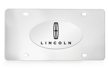 Lincoln Chrome Plated Solid Brass Emblem On A Stainless Steel Plate