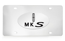 Lincoln MKS Chrome Plated Solid Brass Emblem On A Stainless Steel Plate
