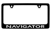 Lincoln Navigator Black Coated Zinc License Plate Frame 