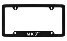 Lincoln MKT Bottom Engraved Black Coated Zinc License Plate Frame Holder