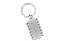 Lincoln Round Rectangular Shape With Insert Swivel Keychain In A Black Gift Box