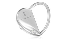 Lincoln Pull And Twist Oval Heart Interchangeable Shape Keychain In A Black Gift Box