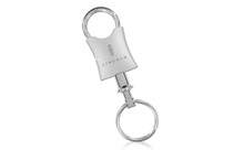 Lincoln Satin Silver Pull A Part 'W' Shape Keychain In A Black Gift Box