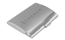 Lincoln Matte Nickel Colored Business Card Case