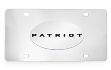 Jeep Patriot Chrome Plated Solid Brass Emblem On A Stainless Steel Plate