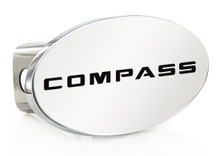 Jeep Compass Oval Chrome Plated Trailer Hitch Cover 