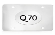 Infiniti Q70 Chrome Plated Solid Brass Emblem Attached To A Stainless Steel Plate