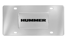 Hummer Wordmark Chrome Plated Solid Brass Emblem Attached To A Stainless Steel Plate