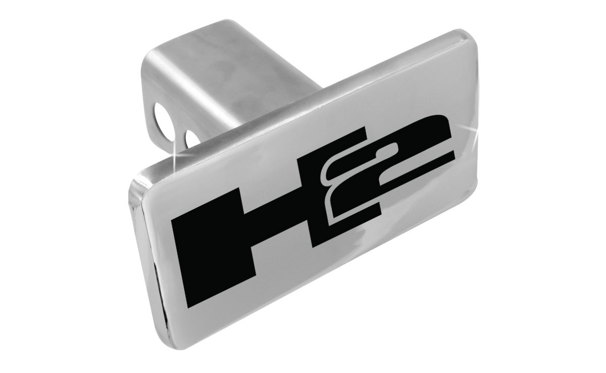 Hummer H2 Logo Only Oval Trailer Hitch Cover Plug Hummer H2 Logo Only Oval Trailer Hitch Cover Plug