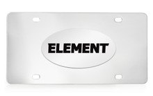 Honda Element Chrome Plated Solid Brass Emblem Attached To A Stainless Steel Plate