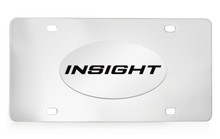 Honda Insight Chrome Plated Solid Brass Emblem Attached To A Stainless Steel Plate