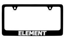 Honda Element Black Coated Zinc License Plate Frame Holder With Silver Imprint