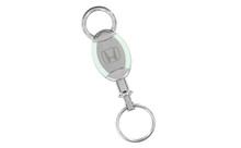 Honda Pull Apart Oval Shape Keychain With Green Acrylic Sides In A Black Gift Box