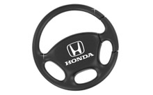 Honda Plain Black Steering Wheel Keychain In A Black Gift Box