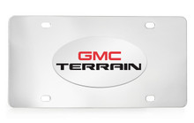 GMC Terrain Chrome Plated Solid Brass Emblem Attached To A Stainless Steel Plate