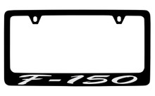 Ford F-150 Script Black Coated Zinc License Plate Frame 