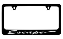 Ford Escape Script Black Coated Zinc License Plate Frame 